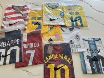 Selling soccer jerseys