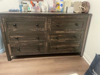 6drawers solid wooden dresser