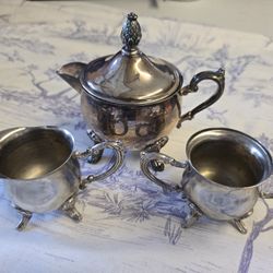 Sugar / Creamer / Milk set Metalware Silver