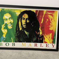 Bob Marley Painting Wooden Frame
