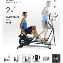 iFit ProForm 2-in-1 Elliptical Hybrid Trainer Exercise Machine. With Free Box Fan