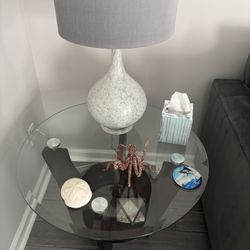 3 Piece glass Table 