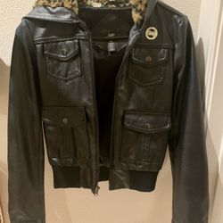 Brand New Leather Obey Jacket