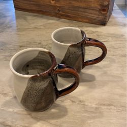 Studio Pottery Glazed Mugs - 2