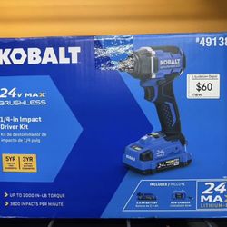 Kobalt 24-volt 1/4-in Brushless Cordless Impact Driver