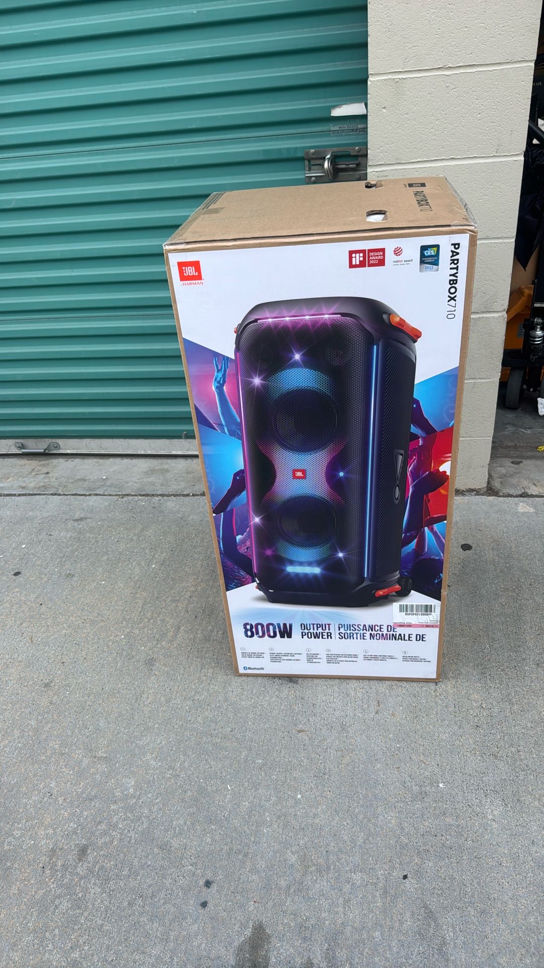 Jbl PartyBox 710 800W Output Power Black New Sealed