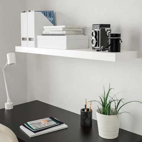 (8) BLACK Ikea floating shelves ‘LACK’ - $50 for (8)