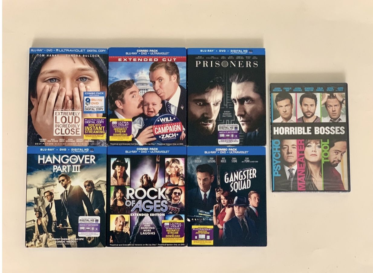 Brand New Blu-ray / DVD movies lot