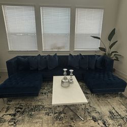 Royal Blue Sectional