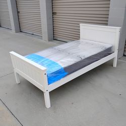 Twin Bed Frame Used With New Twin Mattress 