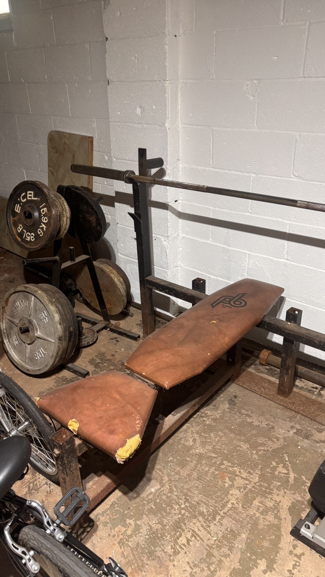 Weight Bench With Weights Rack