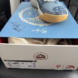 limited edition "Garden State" Politics X Kai 3 collab sneaker signed by Kyrie 