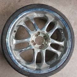 Tire With Rim Set Of 4