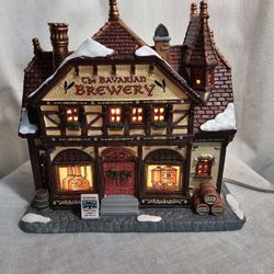 LeMax Bavarian Brewery Village Lighted Christmas Building 