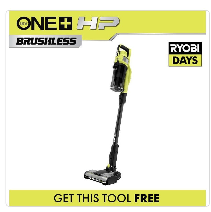 RYOBI ONE+ HP 18V Cordless Pet Stick Vacuum Cleaner (Tool Only)