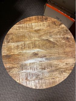 Solid Wood & Iron Table