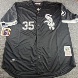 Chicago Whitesox Mens 2XL Frank Thomas Baseball Jersey Mitchell And Ness