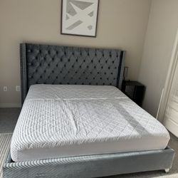 King Bed Frame and Mattress 