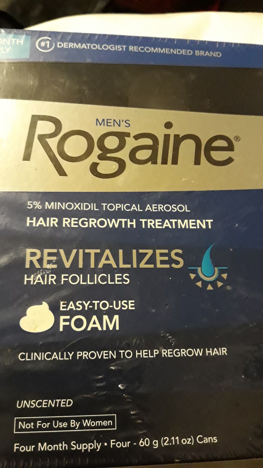 4 month supply Rogaine Men's Foam