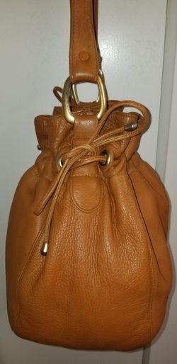 Genuine Leather Drawstring Bag-Purse ( No Brand Name)