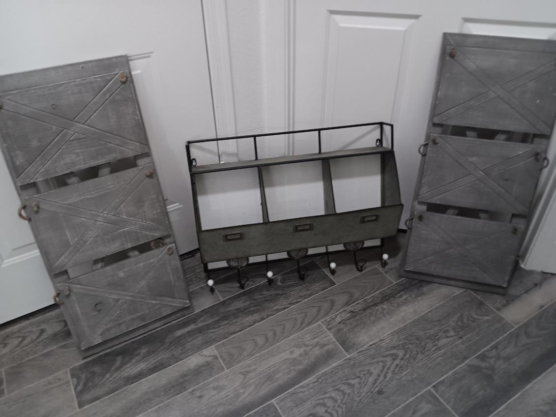 Unique Wall Hanging Rack With storage With 2 Wall Hanging Open Storage X3
