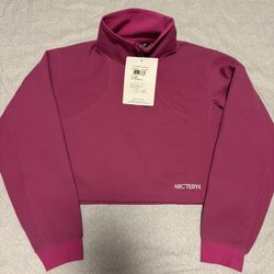 Arc’teryx Size Medium Oversized System A Women Lera Half Zip Sweatshirt Violet