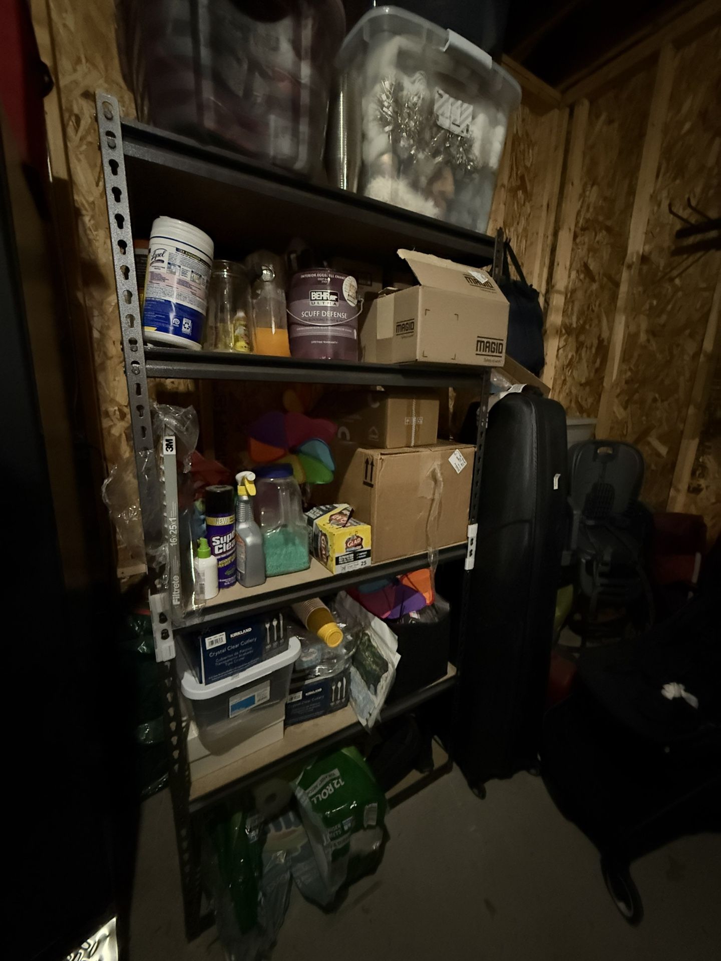 5-tier storage shelf system