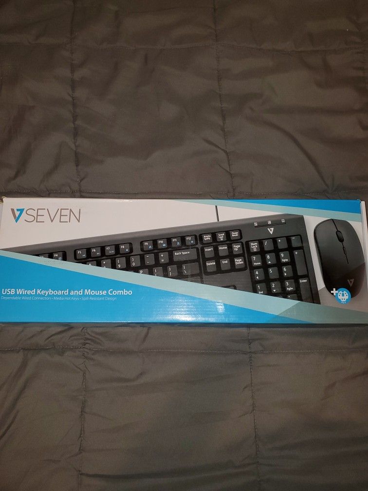 Black Keyboard And Mouse Combo