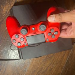 Ps4 slim with red controller cheap 