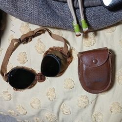 Vintage 1940 WWII Military  Mountain Goggles