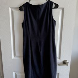 Navy Suede Dress