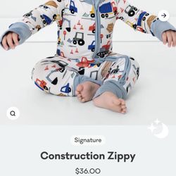 Little sleepies construction jammie's 
