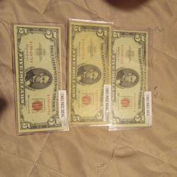 $5 Red Seals Certificates 1963