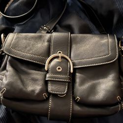 Coach Black Leather Crossbody 
