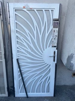 Metal security door