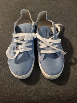 BLUE DENIM MULE SNEAKERS 