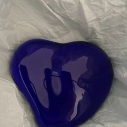 Tiffany & Co Deep Blue Heart Paper Weight