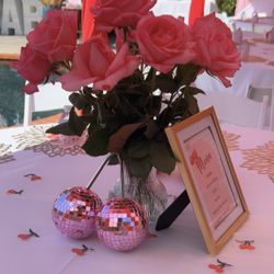 Pink Cherry Disco Balls