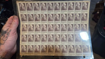 1979 EINSTEIN STAMP SHEET