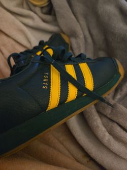 Adidas Samoa Green and Yellow Sneakers