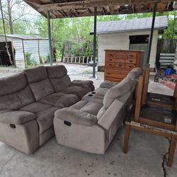 Living Room Set & Dresser 