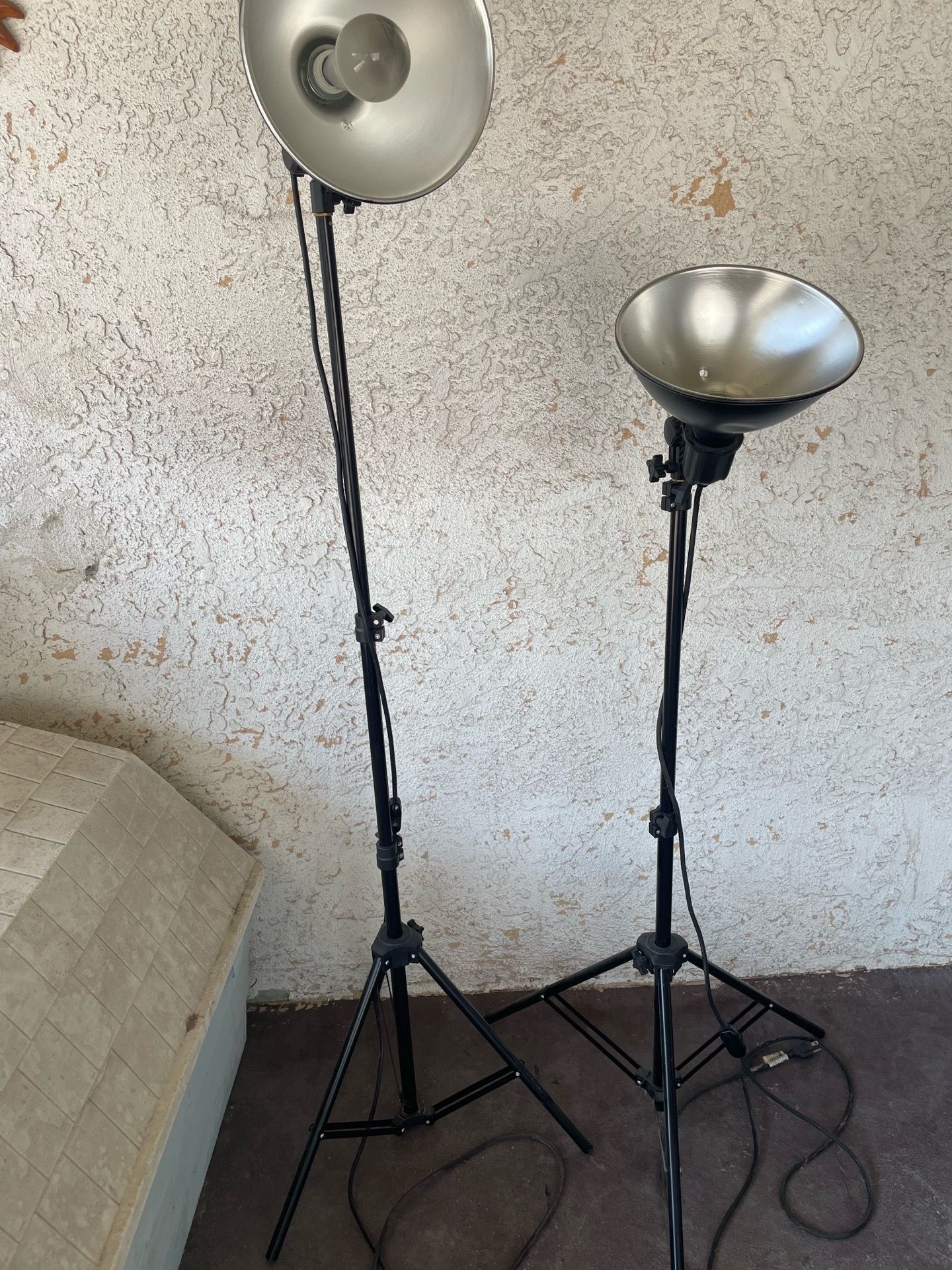 Professional tripod lights for podcast, photography, party 🎉 set of 2 black working excellence