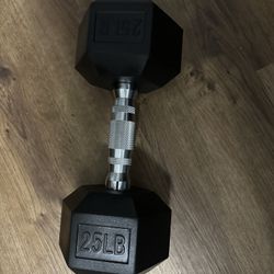 Amazon Basics 25lb Dumbbell Hand Weight