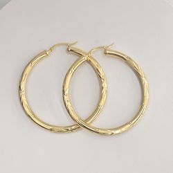 10kt Real Gold Hoop Earring