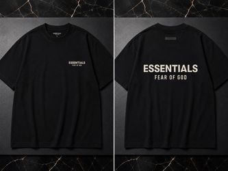 Fear of God Essentials Tee Black/White - Brand New - Sizes M-L