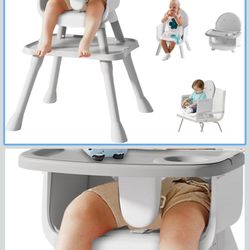 6 in 1 Baby High Chair for Babies and Toddlers, Booster Seat, Toddler