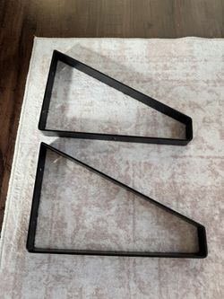 Shelf brackets 12 Inch Black steel