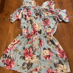 Woman’s easel Floral Romper Shipping Available 