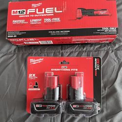 Milwaukee M12 Fuel Multi-Tool Model 2526-20 with 2 3.0 Batteries. Brand New!!!  