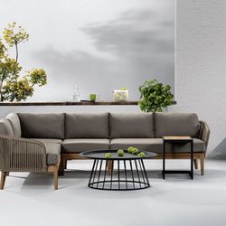 Teak Wood Patio Furniture Sofa 